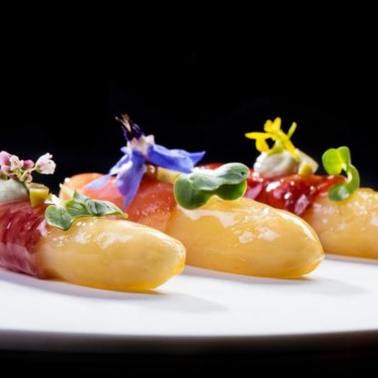 Espárragos Blancos with Jamón Ibérico | white asparagus with jamon iberico