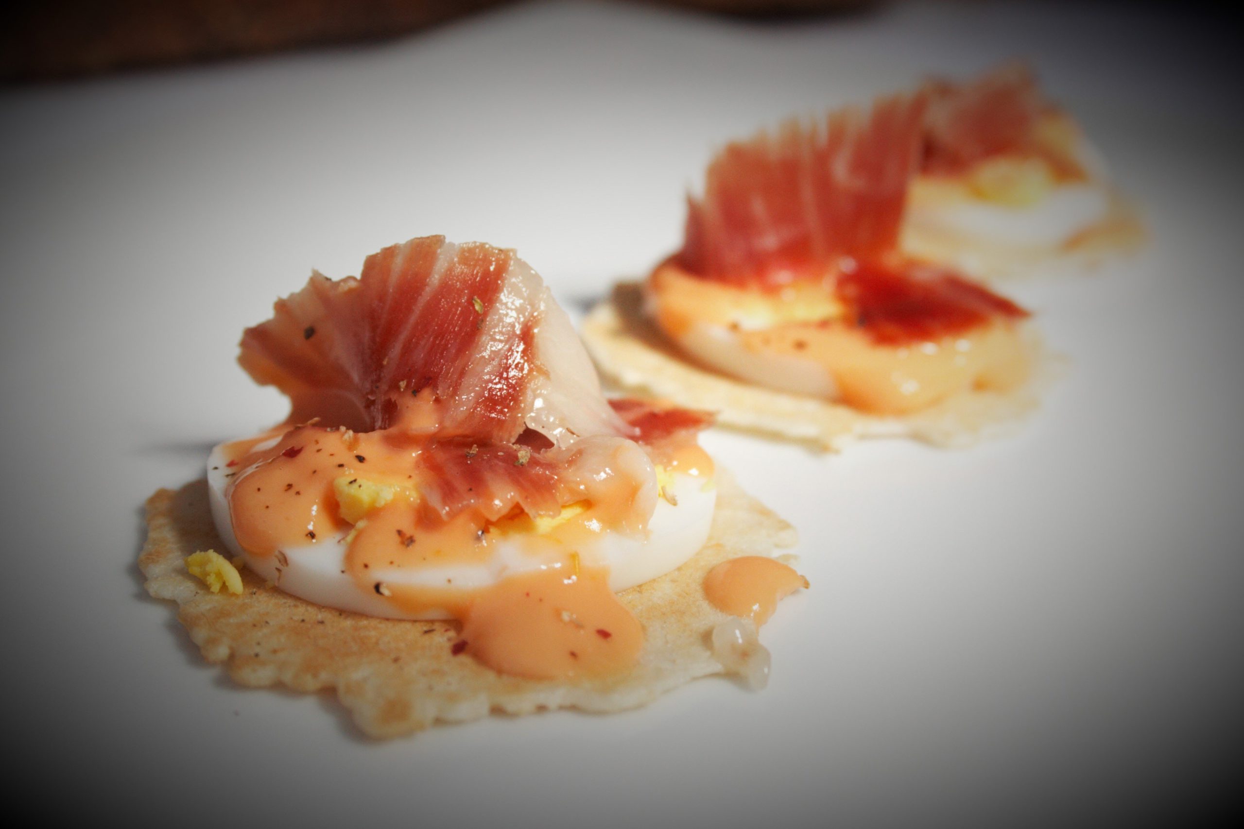 Egg, Salmorejo & Jamón Ibérico Tapa