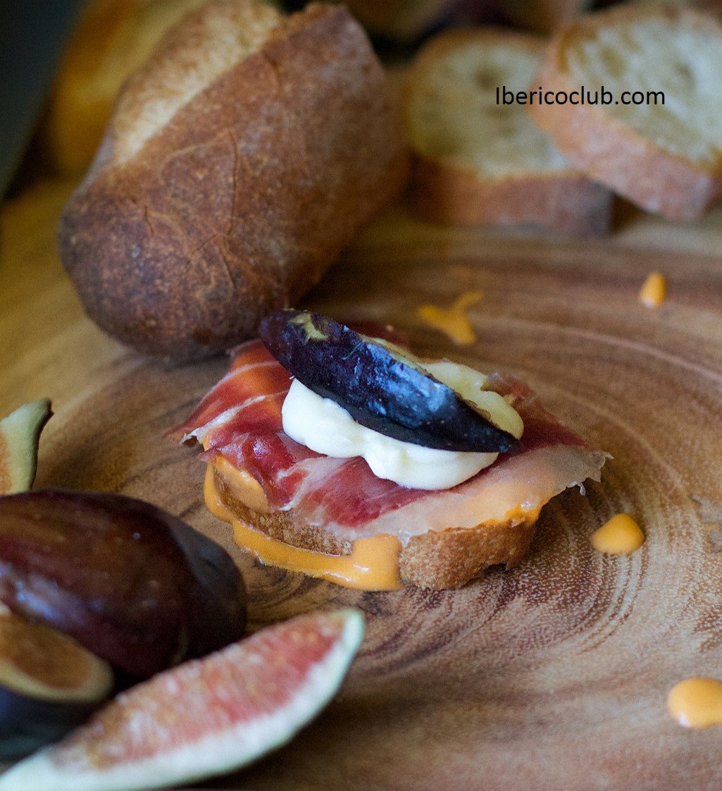Jamon Iberico de Bellota with fig