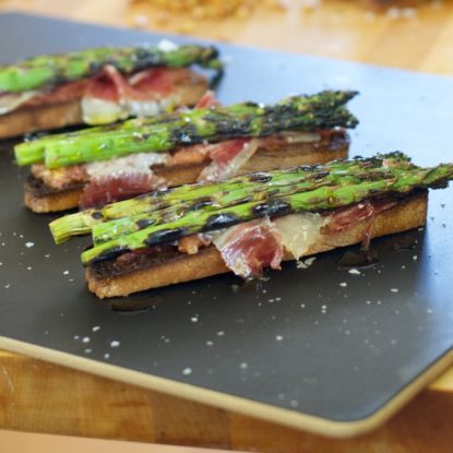 Asparagus with Jamón Iberico de Bellota